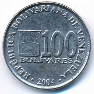 Venezuela, 100 bolivares, 2004