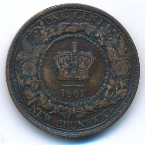 Нью-Брансуик, 1 цент (1861 г.)