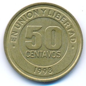Argentina, 50 centavos, 1998