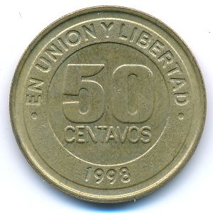 Argentina, 50 centavos, 1998