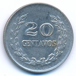 Colombia, 20 centavos, 1971