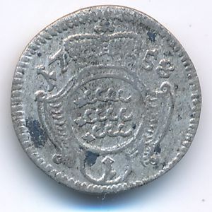Wurttemberg, 1 крейцер, 1758