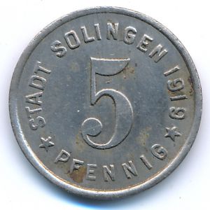 Solingen, 5 пфеннигов, 1919
