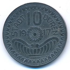 Duren, 10 пфеннигов, 1917