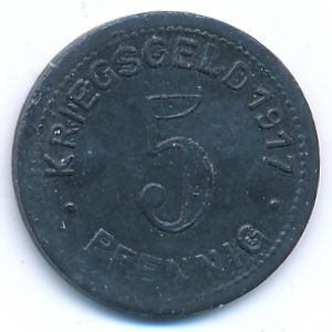 Elberfeld, 5 пфеннигов, 1917