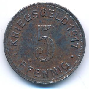Elberfeld, 5 пфеннигов, 1917