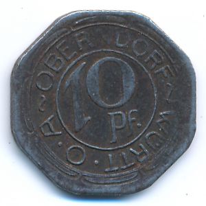 Oberndorf., 10 пфеннигов, 1918