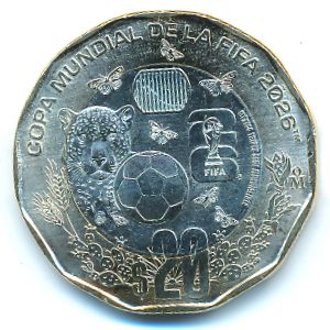 Мексика, 20 песо (2026 г.)