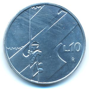Сан-Марино, 10 лир (1990 г.)