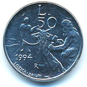Сан-Марино, 50 лир (1994 г.)