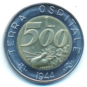 Сан-Марино, 500 лир (1991 г.)