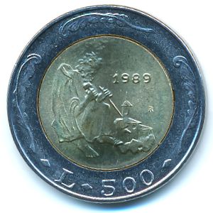 Сан-Марино, 500 лир (1989 г.)