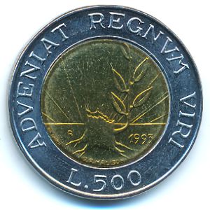 Сан-Марино, 500 лир (1993 г.)