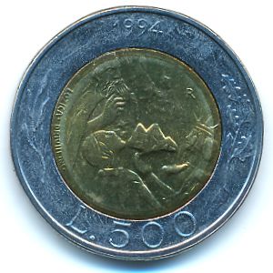 Сан-Марино, 500 лир (1994 г.)