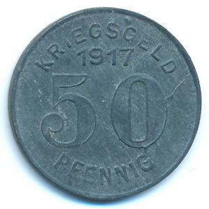 Эльберфельд., 50 пфеннигов (1917 г.)