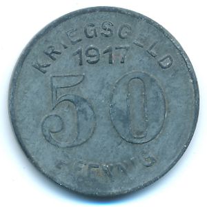 Эльберфельд., 50 пфеннигов (1917 г.)