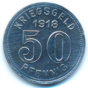 Эльберфельд., 50 пфеннигов (1918 г.)