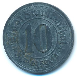Франкенталь., 10 пфеннигов (1917 г.)