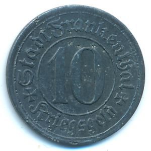 Франкенталь., 10 пфеннигов (1917 г.)