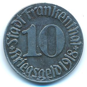 Франкенталь., 10 пфеннигов (1918 г.)