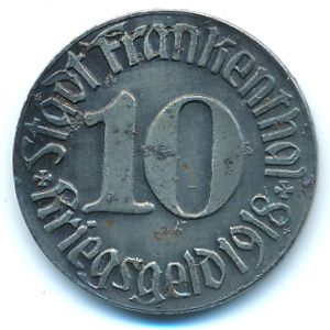 Франкенталь., 10 пфеннигов (1918 г.)