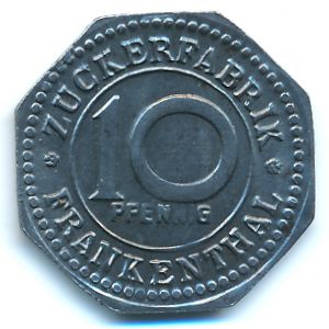 Франкенталь., 10 пфеннигов (1918 г.)
