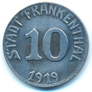 Франкенталь., 10 пфеннигов (1919 г.)