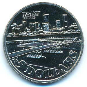 Сингапур, 5 долларов (1982 г.)