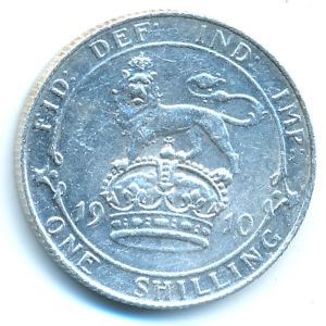 Великобритания, 1 шиллинг (1910 г.)
