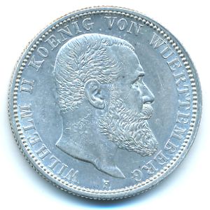 Вюртемберг, 2 марки (1907 г.)