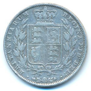 Великобритания, 1/2 кроны (1846 г.)