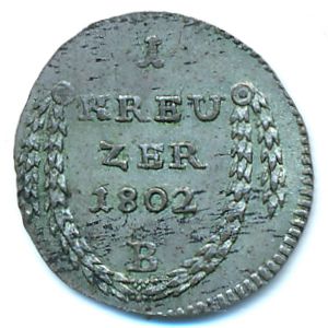Пруссия, 1 крейцер (1802 г.)