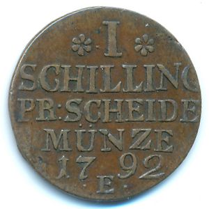 Пруссия, 1 шиллинг (1792 г.)