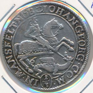 Мансфельд-Эйслебен, 1/3 талера (1671 г.)