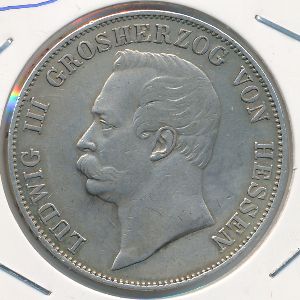 Гессен-Дармштадт, 1 талер (1862 г.)