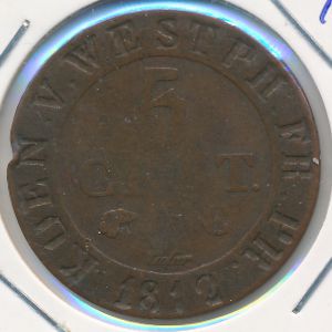 Westphalia, 5 centimes, 1812