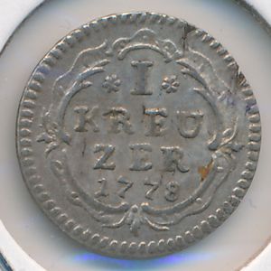 Франкфурт, 1 крейцер (1778 г.)
