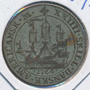 Датская Западная Индия, 24 скиллинга (1764 г.)