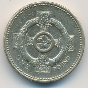 Великобритания, 1 фунт (1996 г.)