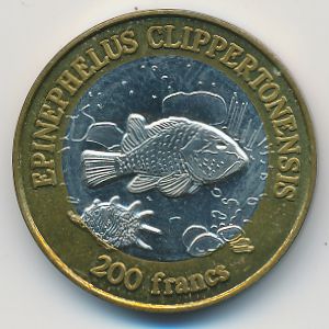 Остров Клиппертон., 200 франков (2011 г.)
