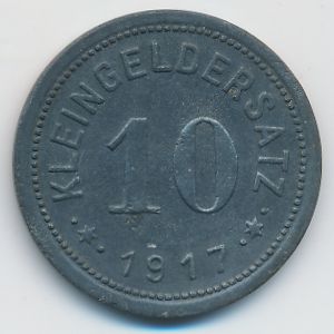 Лютерштадт-Айслебен., 10 пфеннигов (1917 г.)