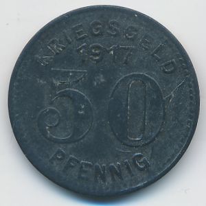 Эльберфельд., 50 пфеннигов (1917 г.)