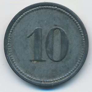 Диллинген-на-Дунае., 10 пфеннигов (1917 г.)