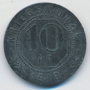 Вельцхайм., 10 пфеннигов (1918 г.)