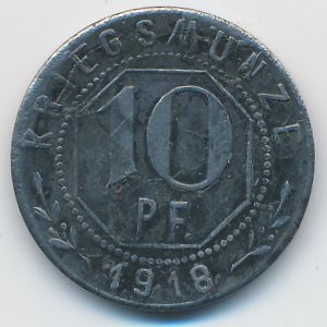 Вельцхайм., 10 пфеннигов (1918 г.)