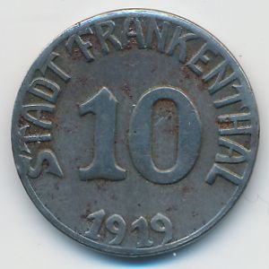 Франкенталь., 10 пфеннигов (1919 г.)