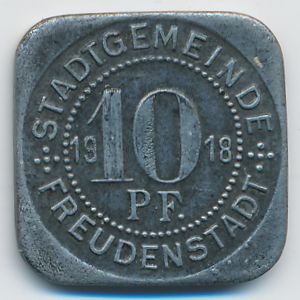 Фройденштадт., 10 пфеннигов (1918 г.)