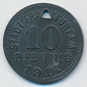 Франкфурт., 10 пфеннигов (1917 г.)