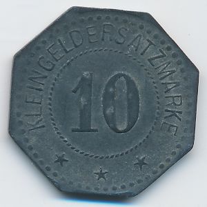 Фленсбург., 10 пфеннигов (1917 г.)