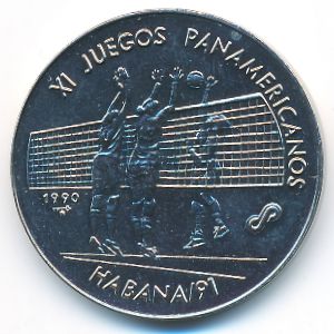 Куба, 1 песо (1990 г.)